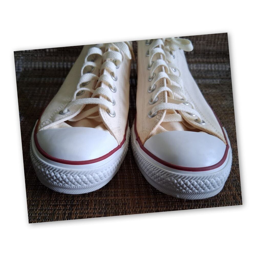 Converse Chuck Taylor All Star Low Top Cream Canvas Mens 11 M9165 - Picture 6 of 9